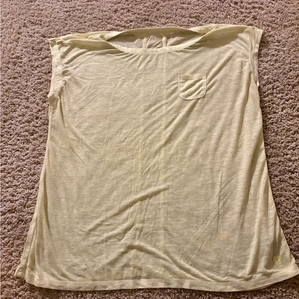 Talbots Light Yellow Muscle Tee